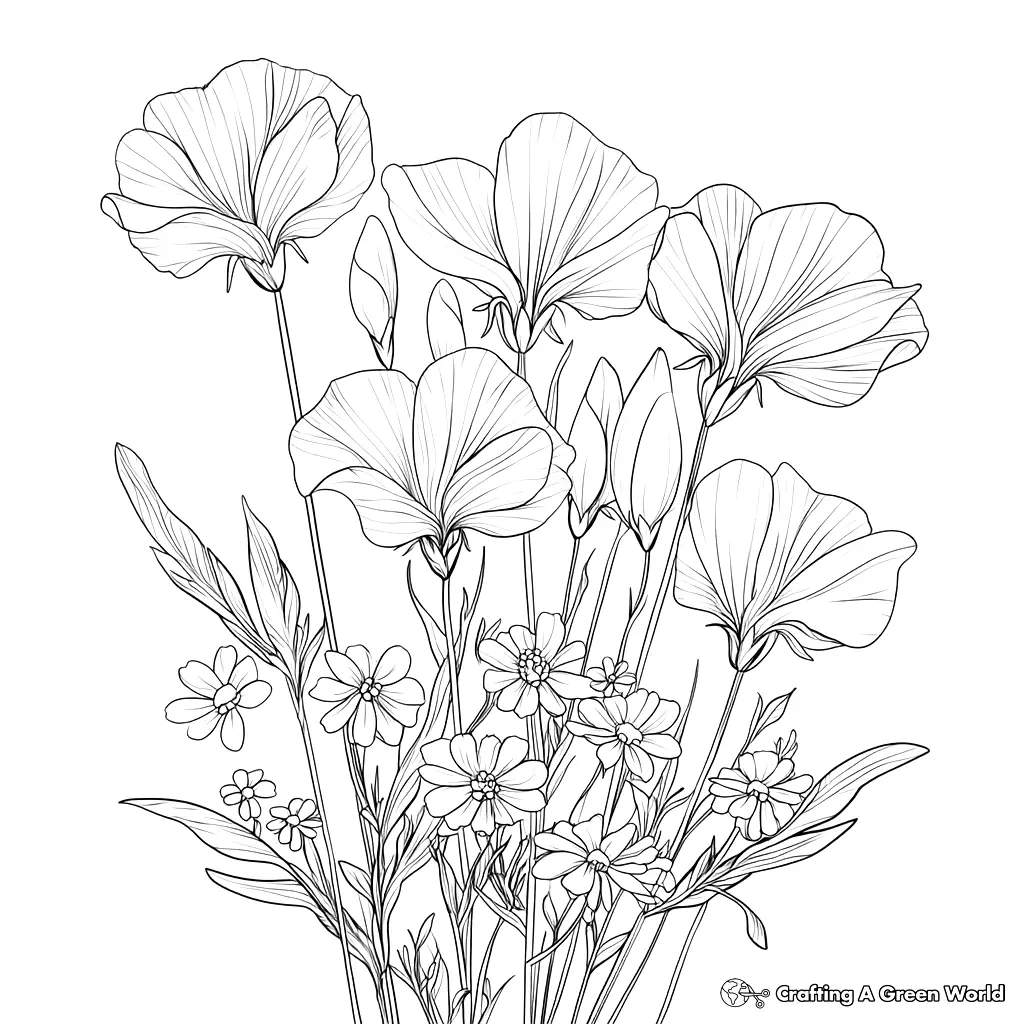 Realistic Flower Coloring Pages 144