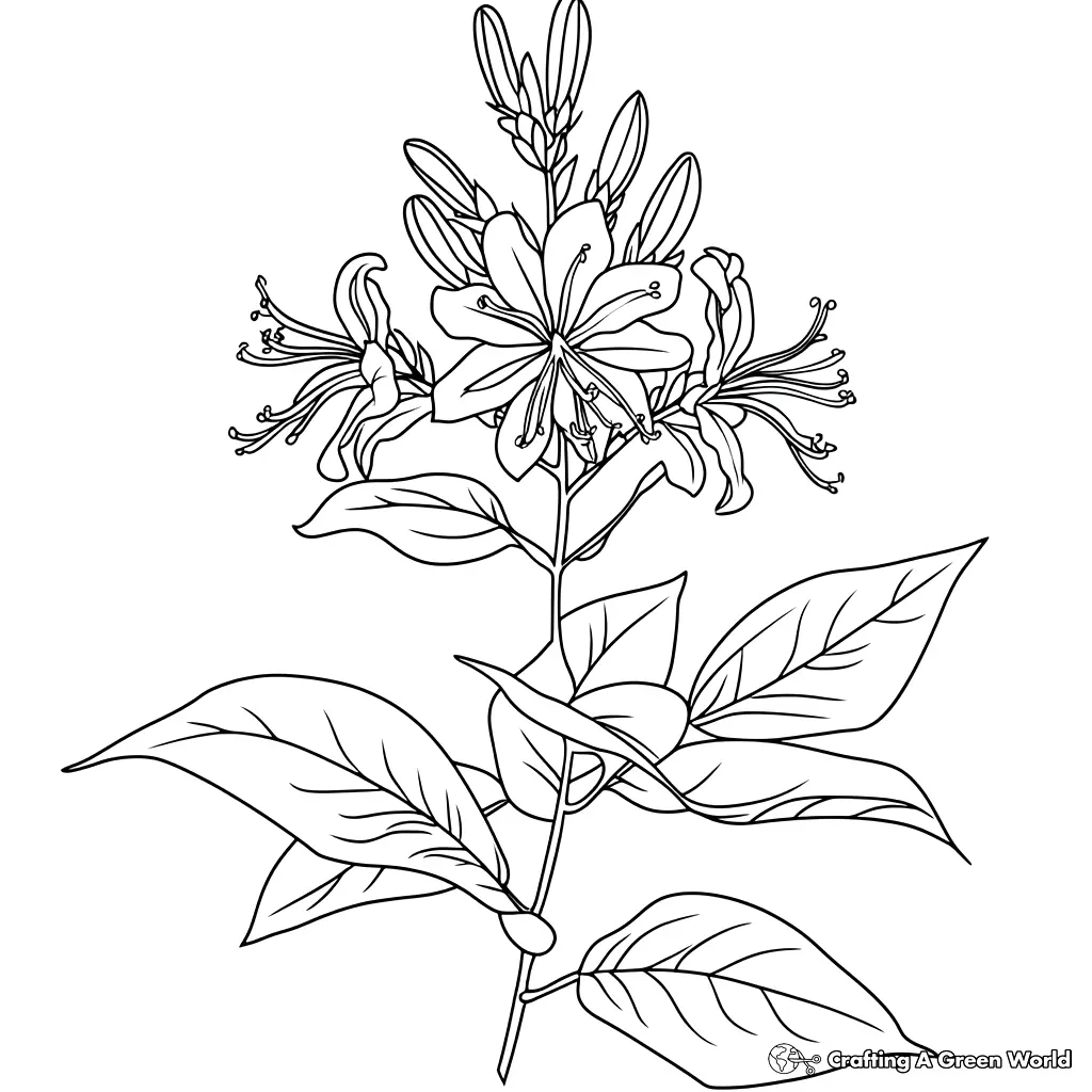 Realistic Flower Coloring Pages 159