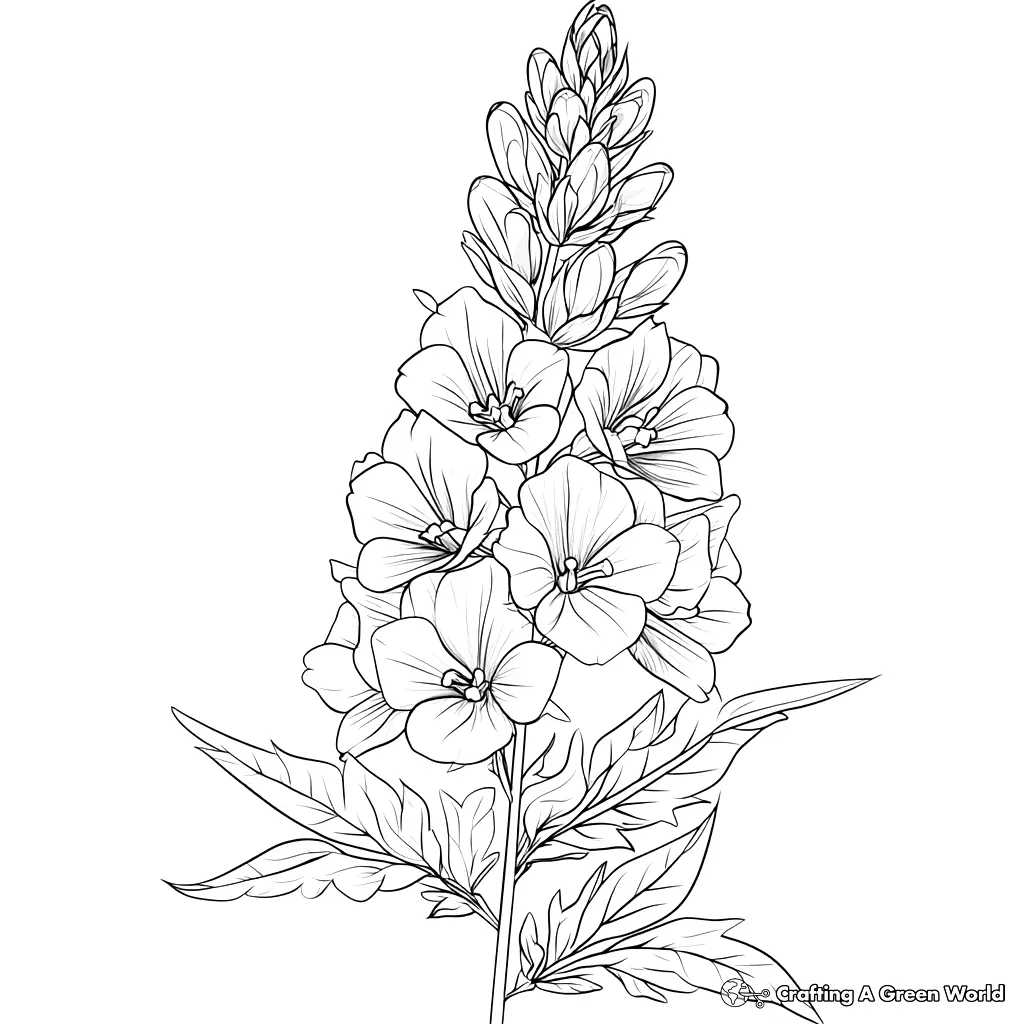 Realistic Flower Coloring Pages 170