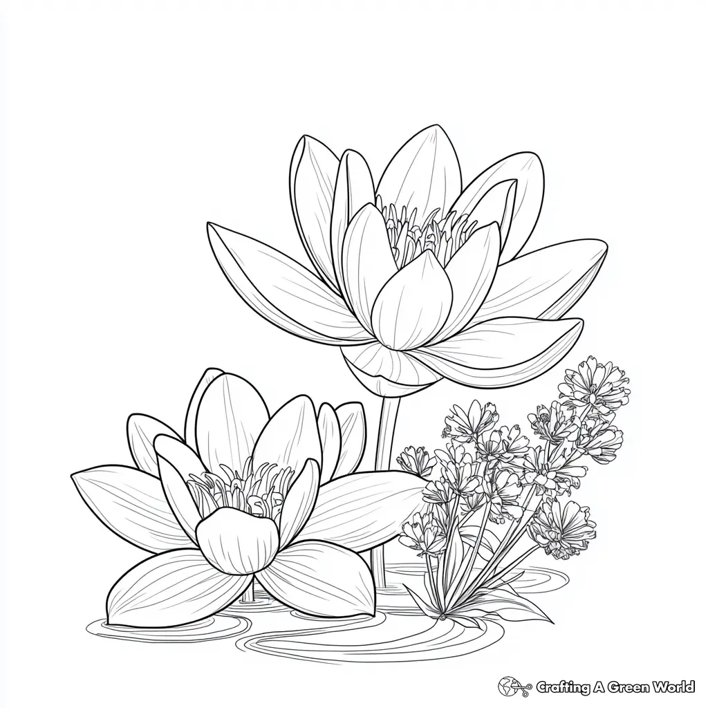 Realistic Flower Coloring Pages 171