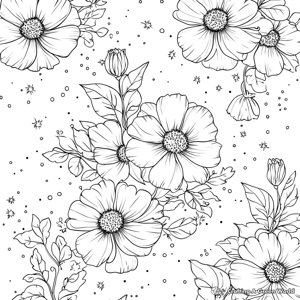 Realistic Flower Coloring Pages 197