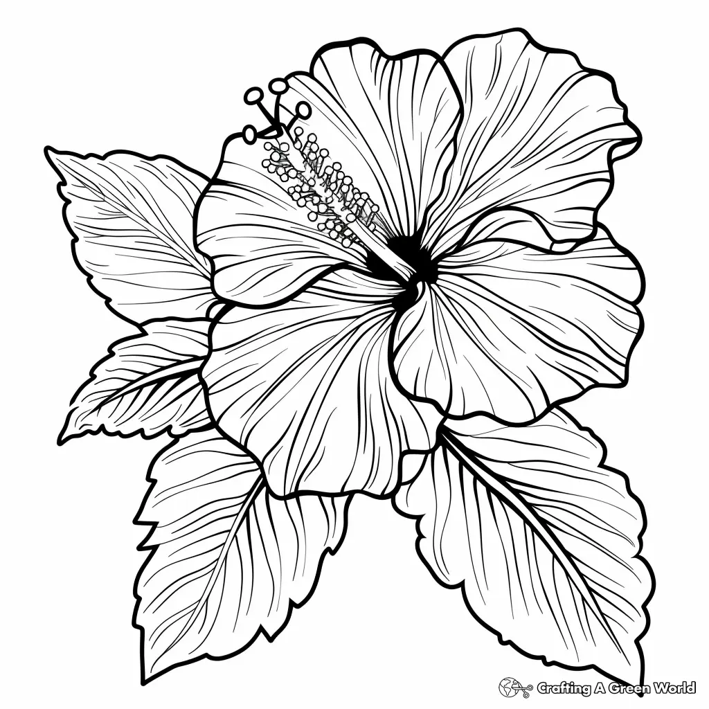 Realistic Flower Coloring Pages 20