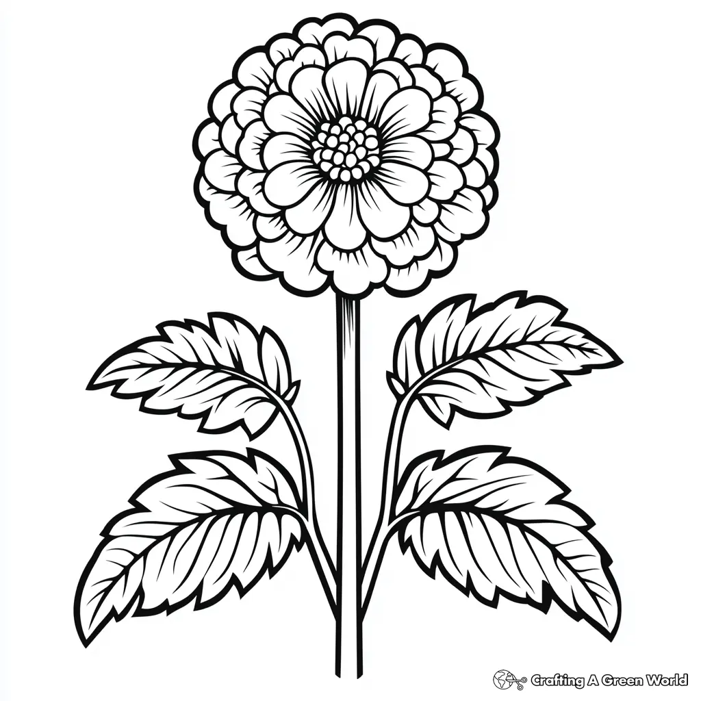 Realistic Flower Coloring Pages 204
