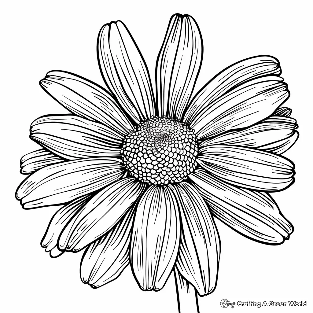 Realistic Flower Coloring Pages 31