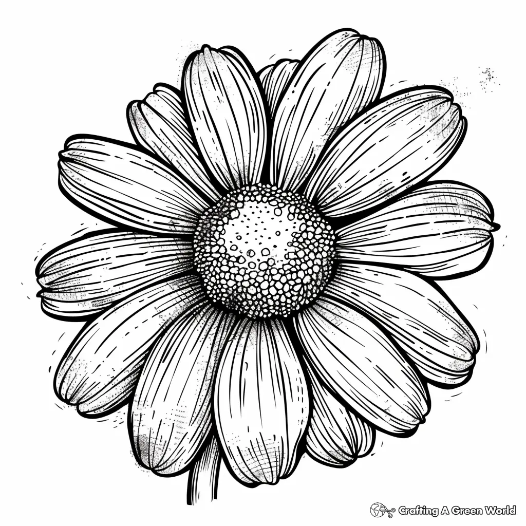 Realistic Flower Coloring Pages 33