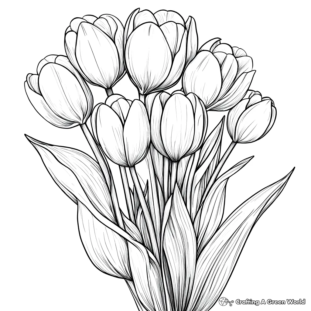 Realistic Flower Coloring Pages 60