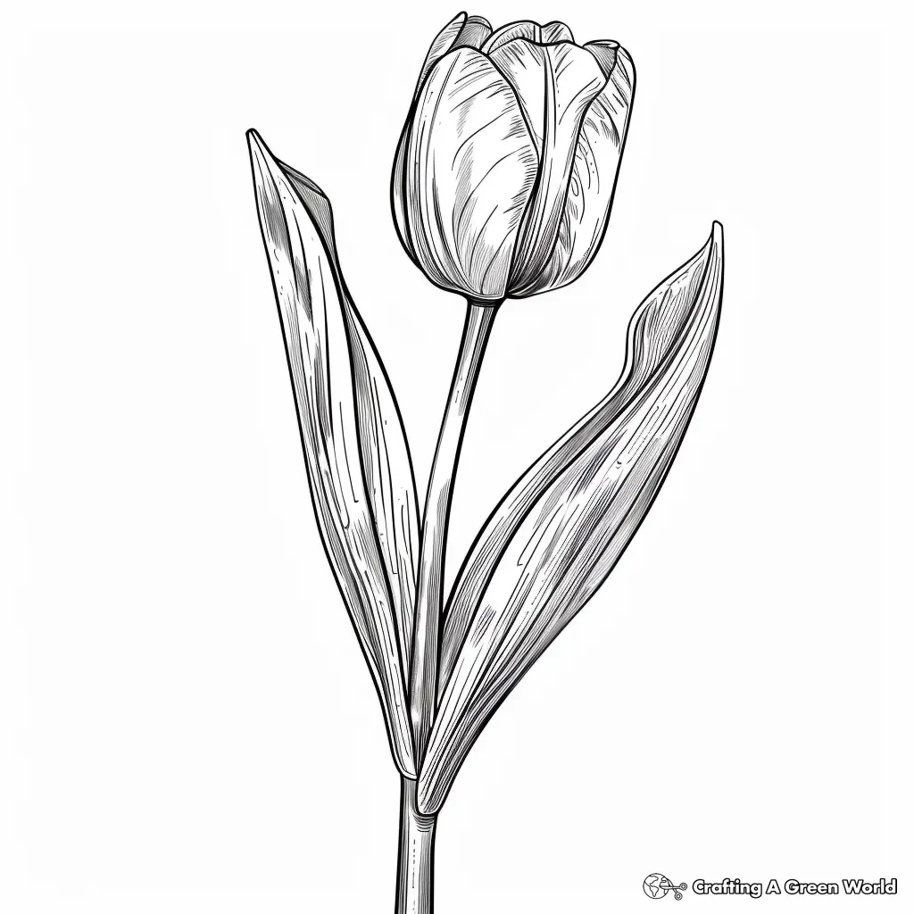 Realistic Flower Coloring Pages 61