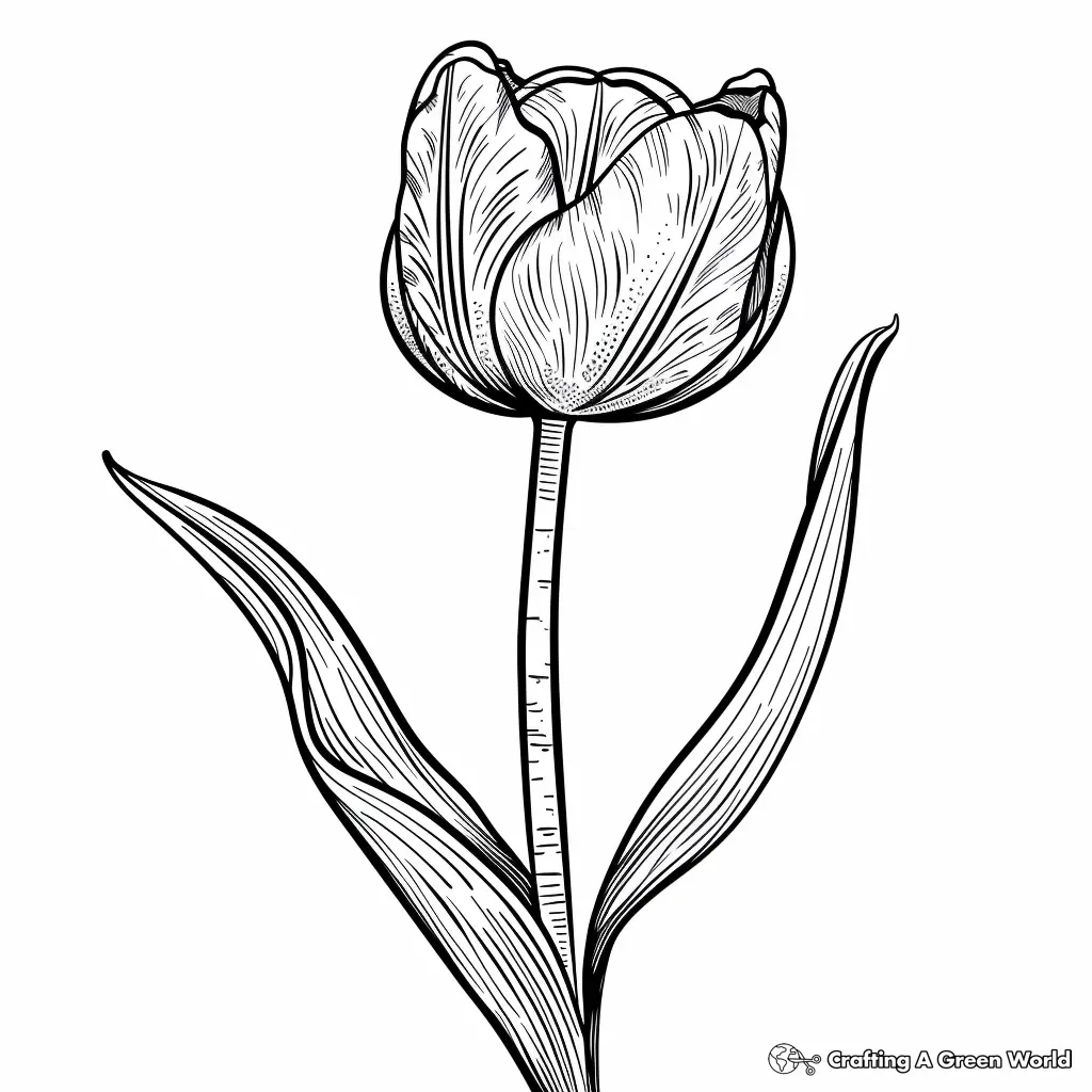 Realistic Flower Coloring Pages 62