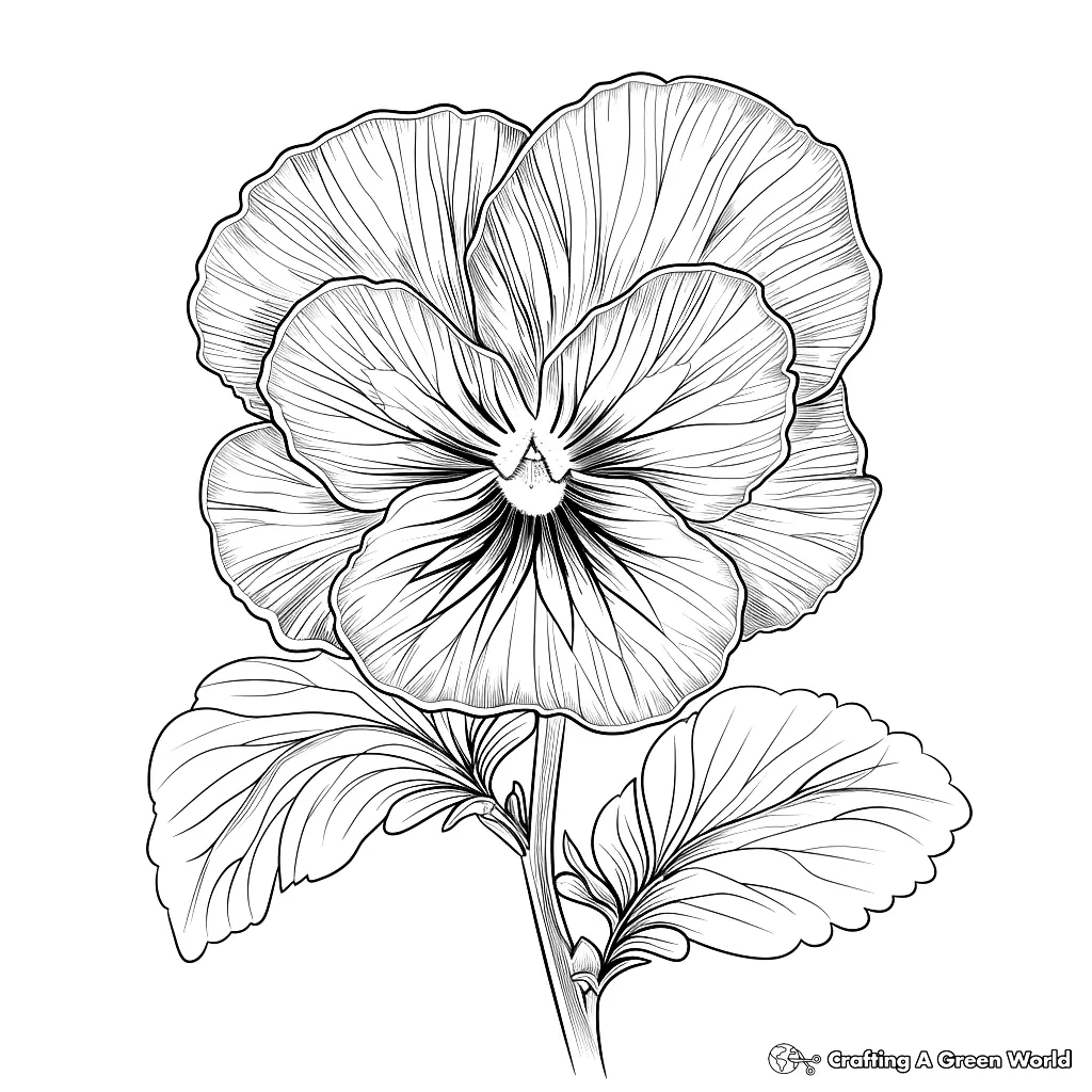 Realistic Flower Coloring Pages 79