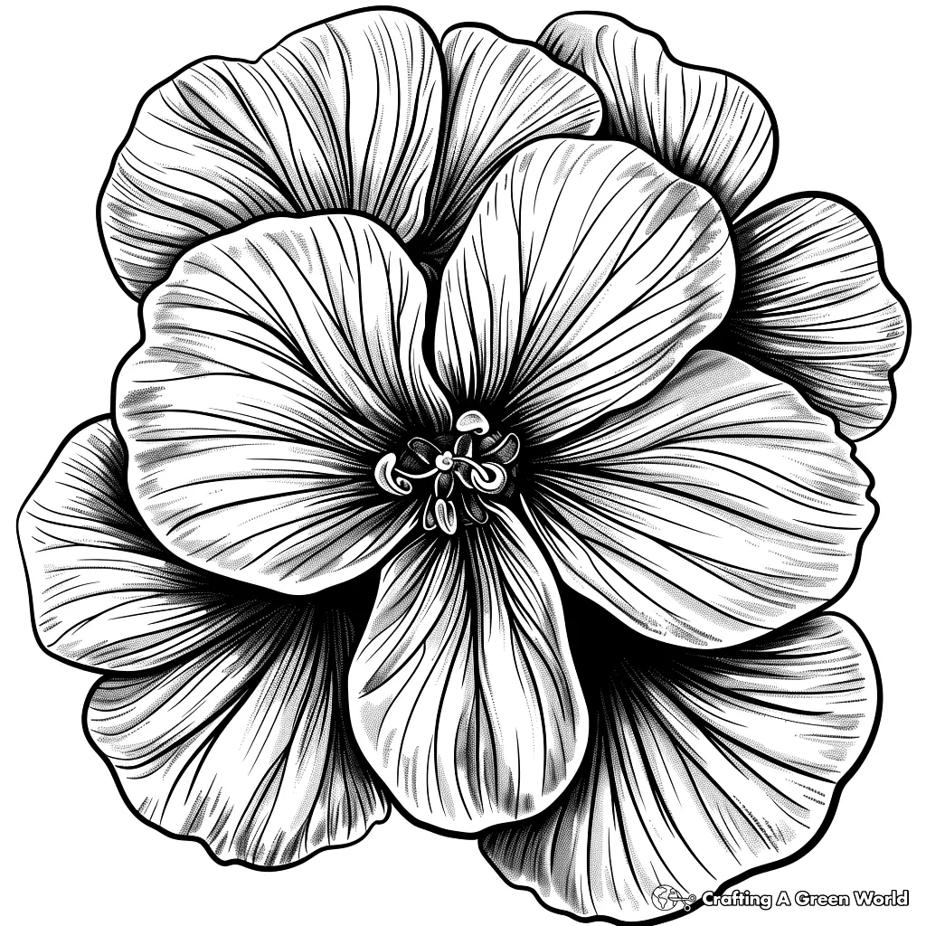 Realistic Flower Coloring Pages 85