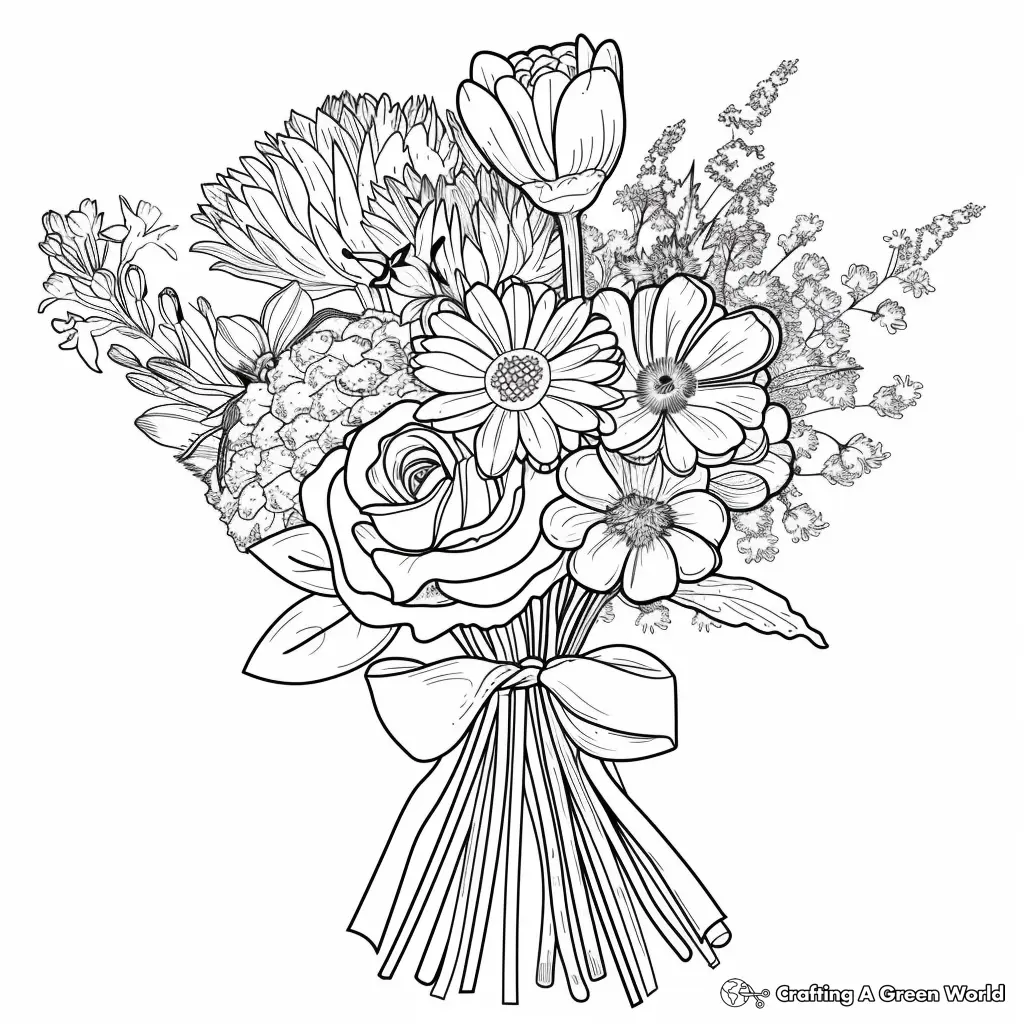 Realistic Flower Coloring Pages 97