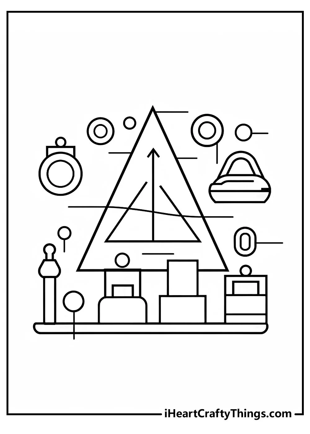 Rectangle Shape Coloring Pages