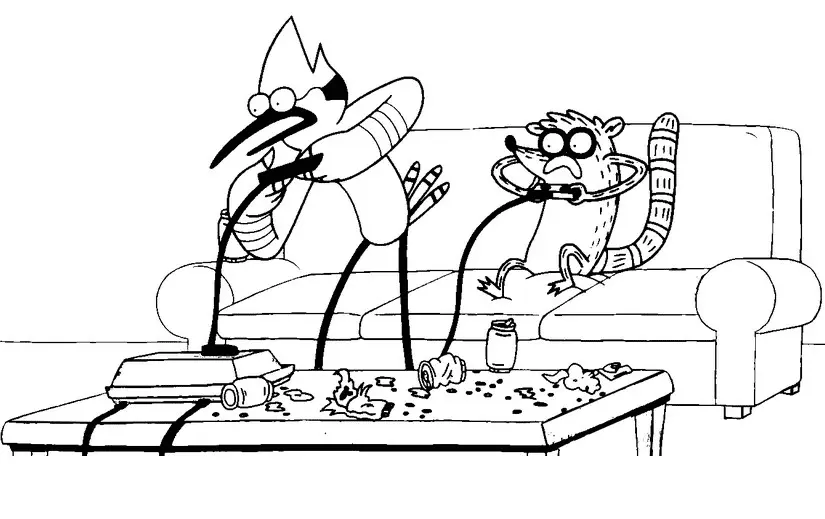 Regular Show Coloring Pages 10