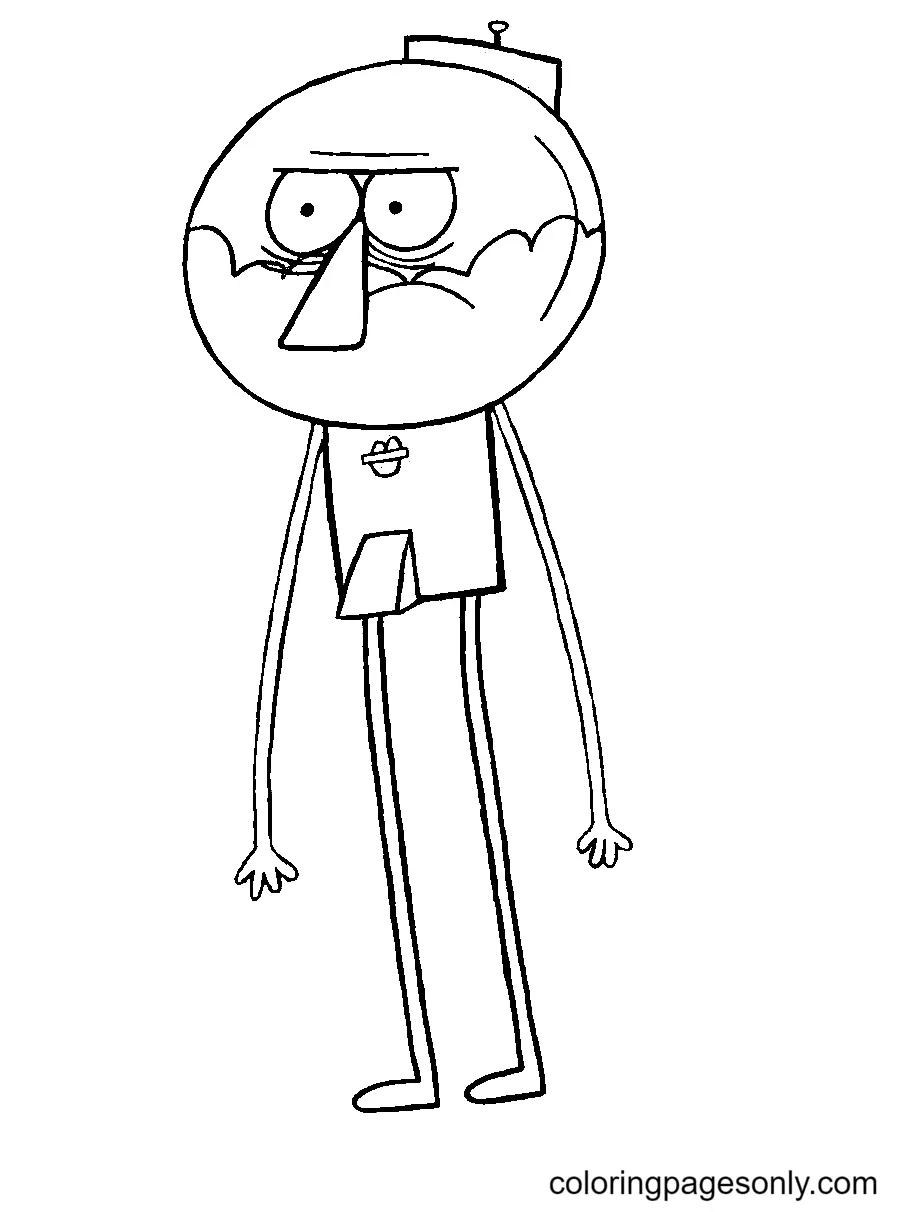 Regular Show Coloring Pages 12
