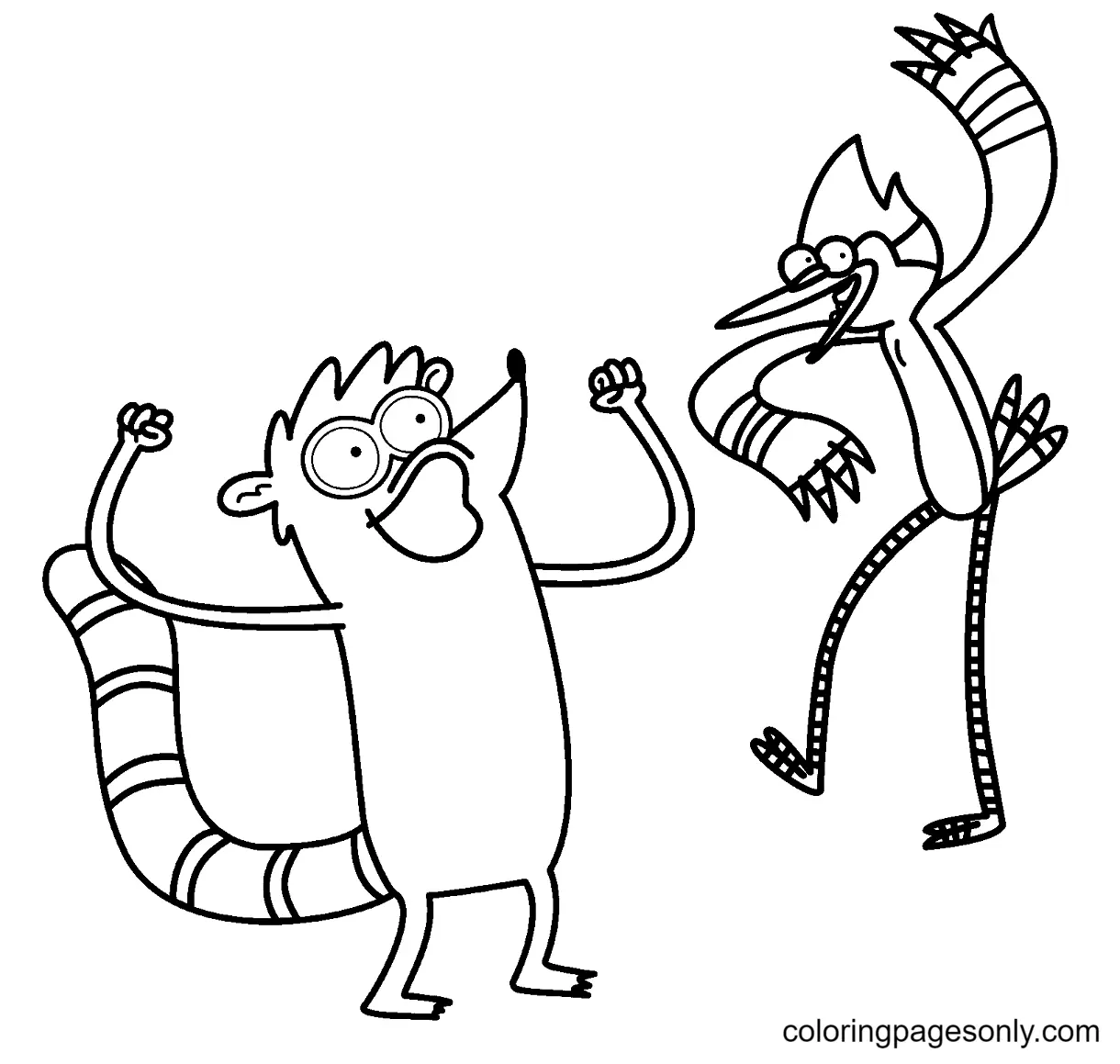 Regular Show Coloring Pages 13