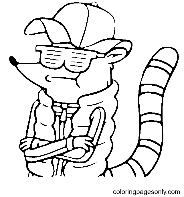 Regular Show Coloring Pages 16