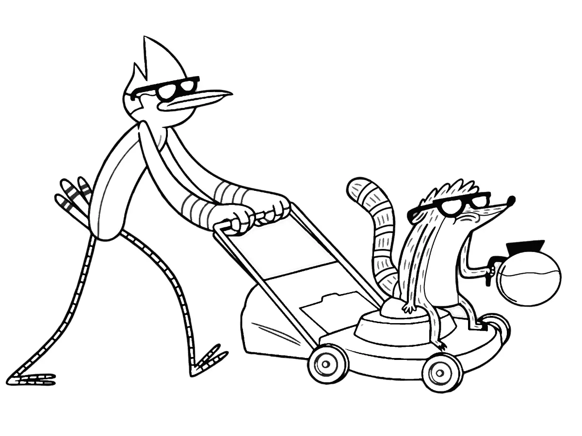 Regular Show Coloring Pages 20