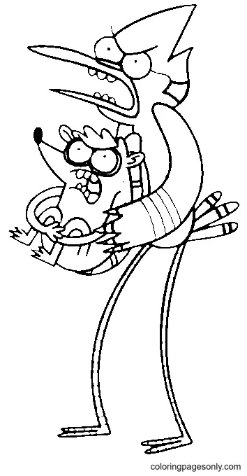 Regular Show Coloring Pages 22