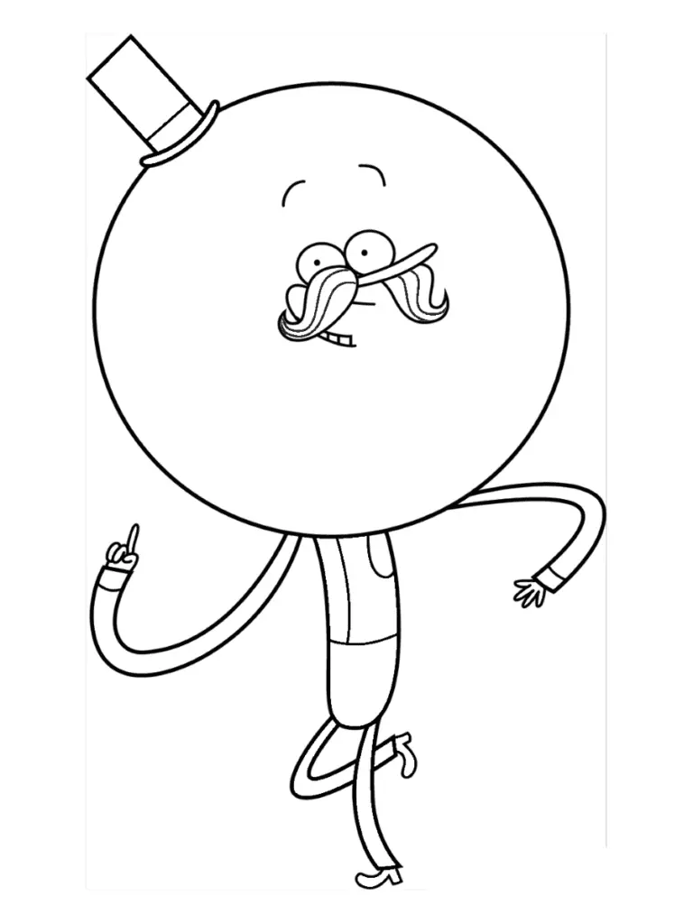 Regular Show Coloring Pages 23