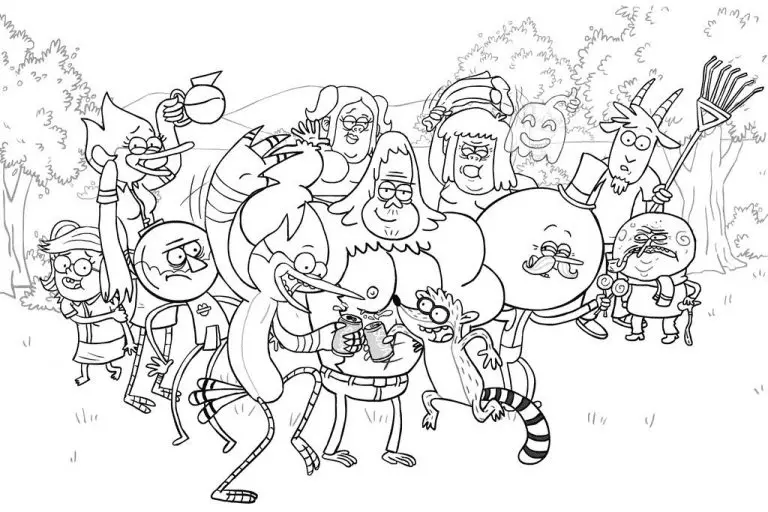Regular Show Coloring Pages 24