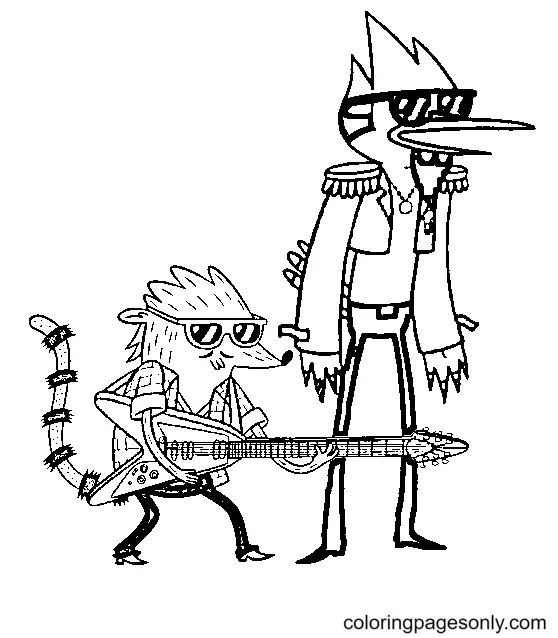 Regular Show Coloring Pages 25