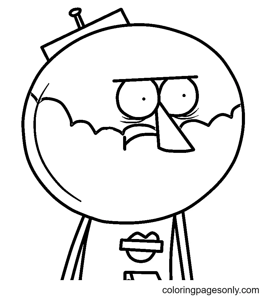 Regular Show Coloring Pages 27
