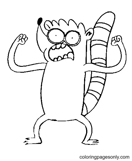 Regular Show Coloring Pages 28