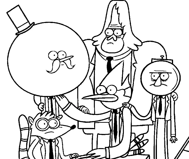 Regular Show Coloring Pages 3