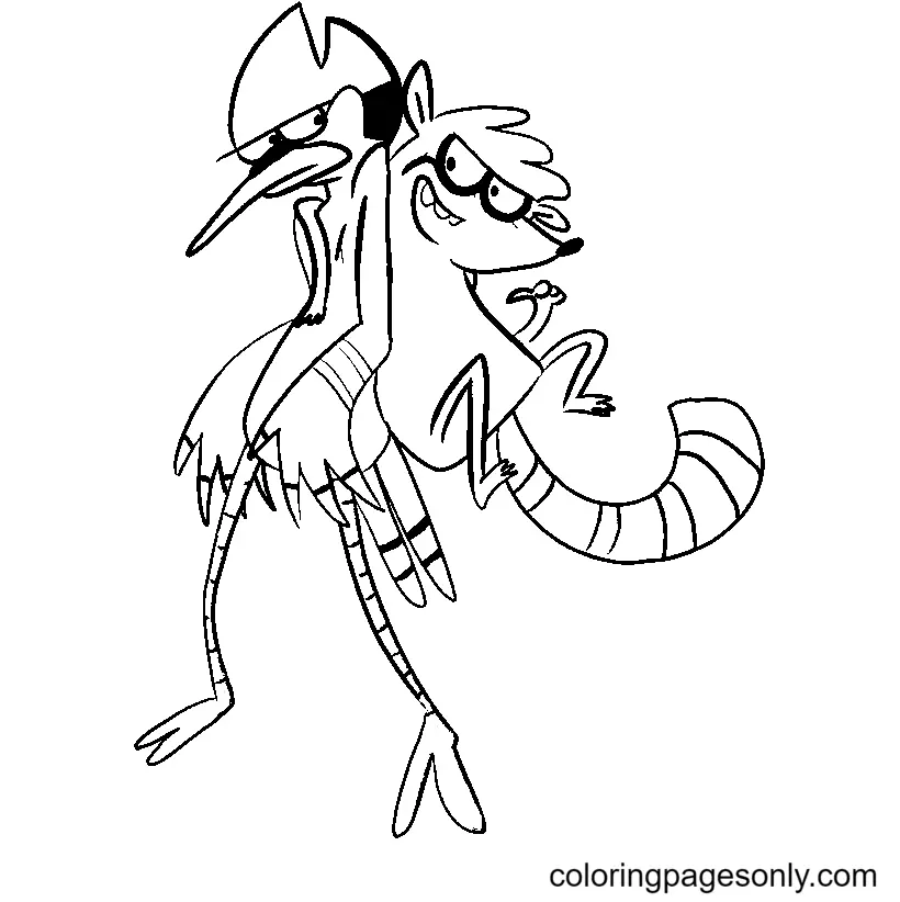 Regular Show Coloring Pages 30