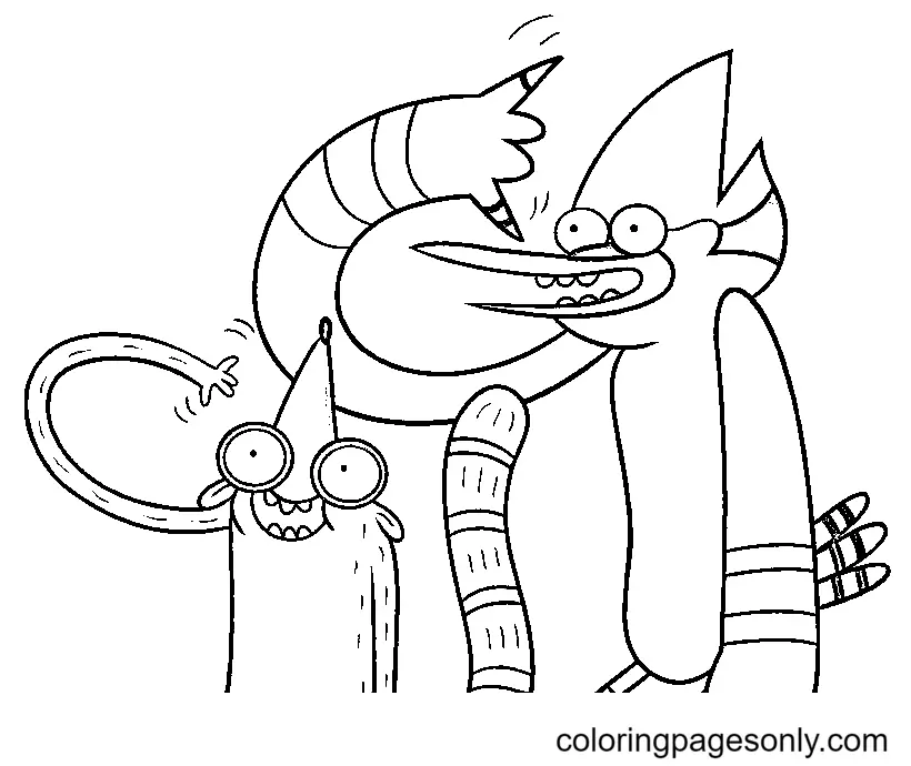 Regular Show Coloring Pages 31