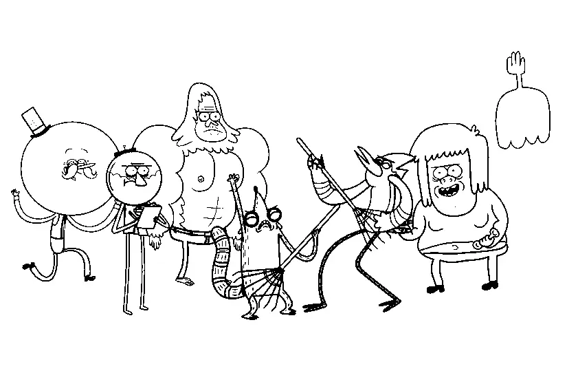 Regular Show Coloring Pages 32