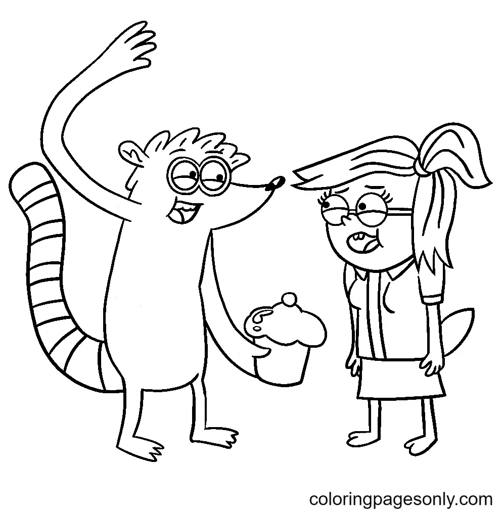 Regular Show Coloring Pages 33