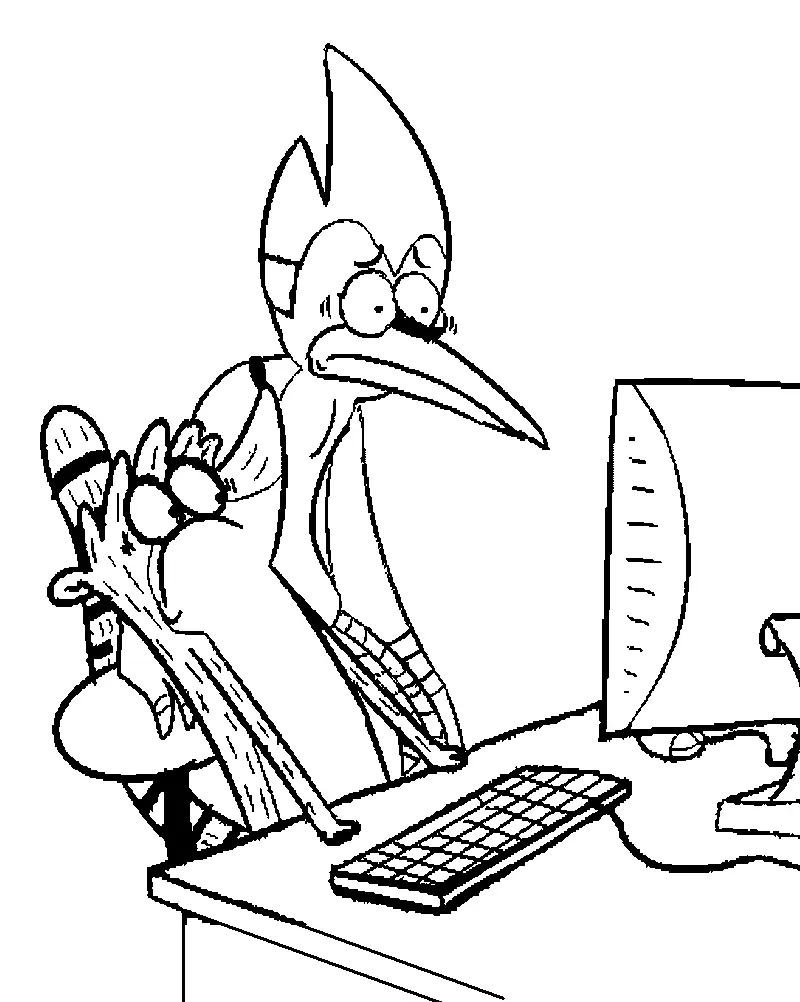 Regular Show Coloring Pages 34