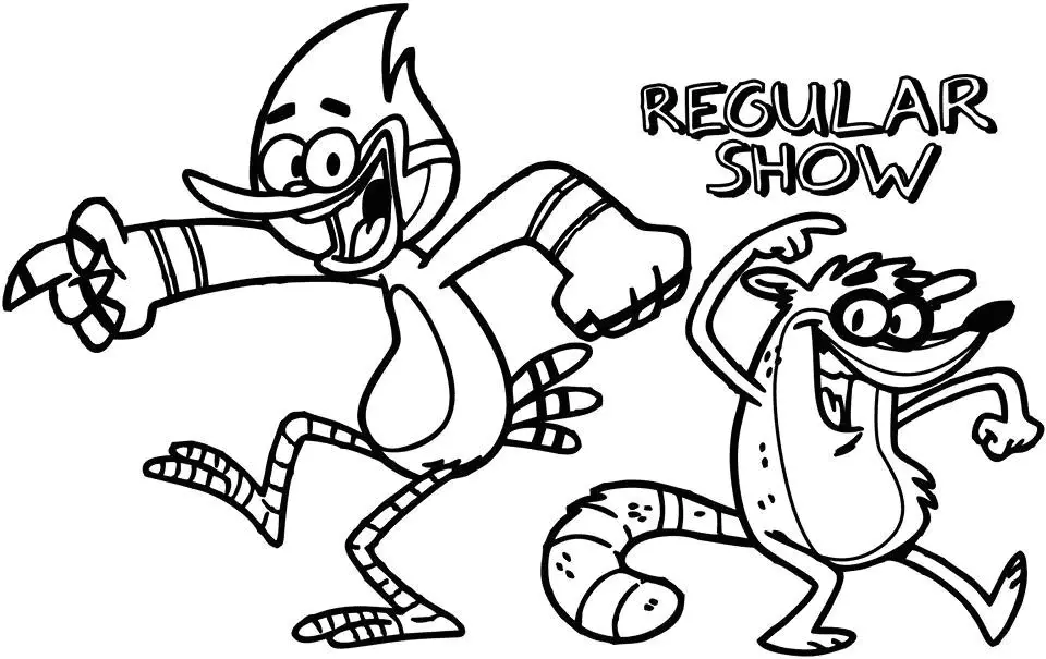 Regular Show Coloring Pages 38