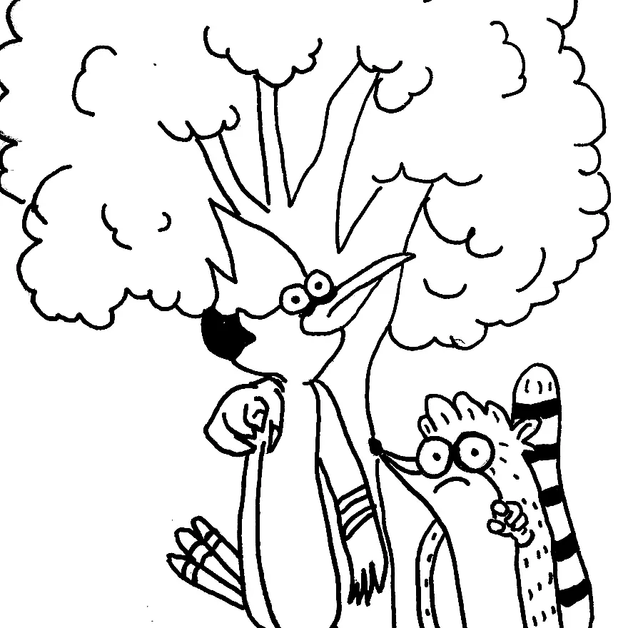 Regular Show Coloring Pages 39