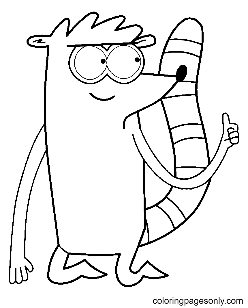 Regular Show Coloring Pages 41
