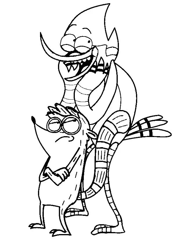 Regular Show Coloring Pages 43