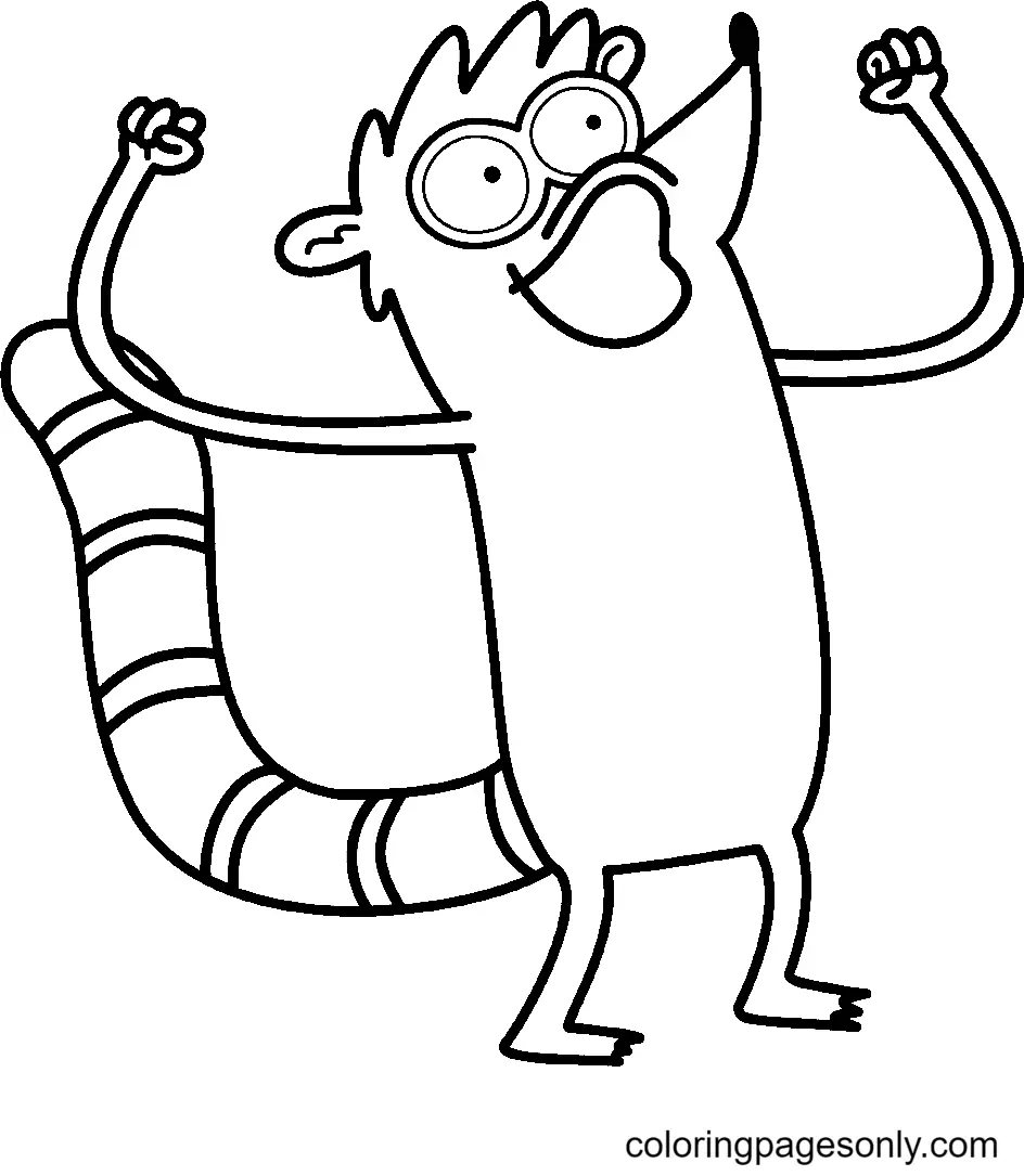 Regular Show Coloring Pages 44
