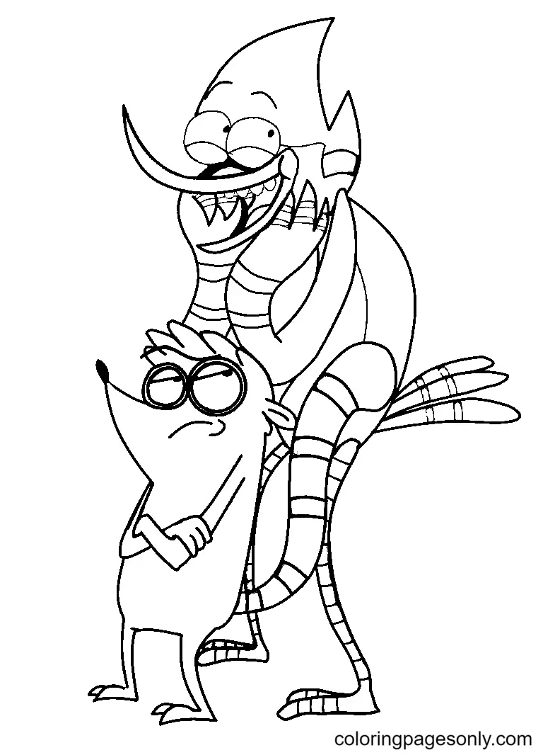 Regular Show Coloring Pages 47