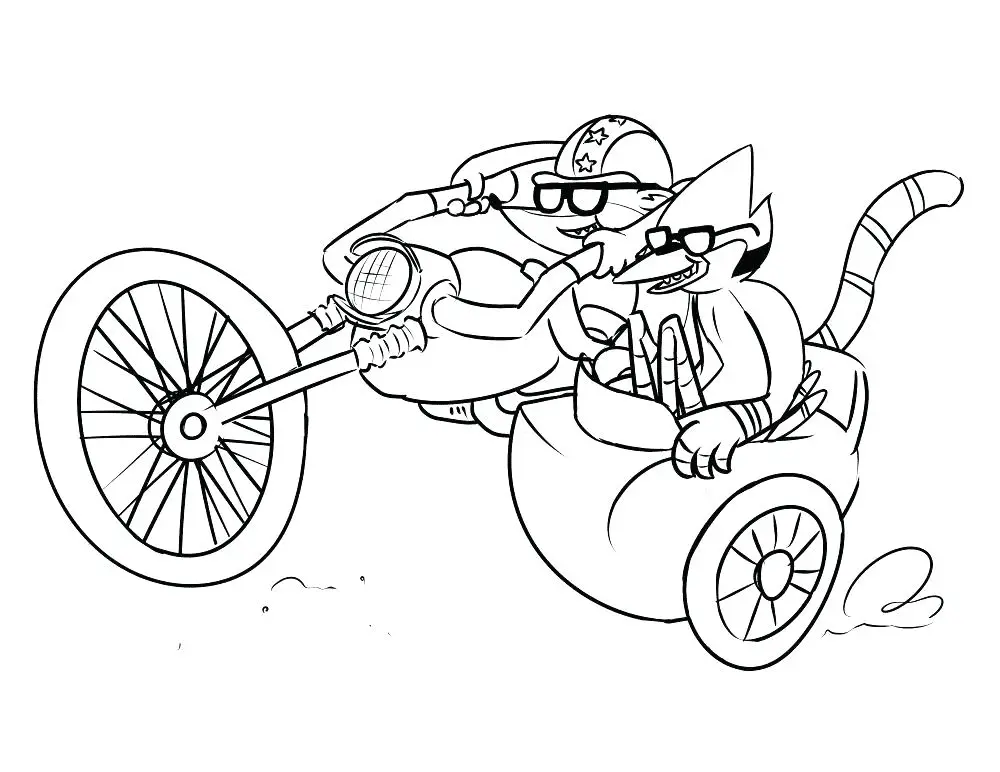 Regular Show Coloring Pages 49