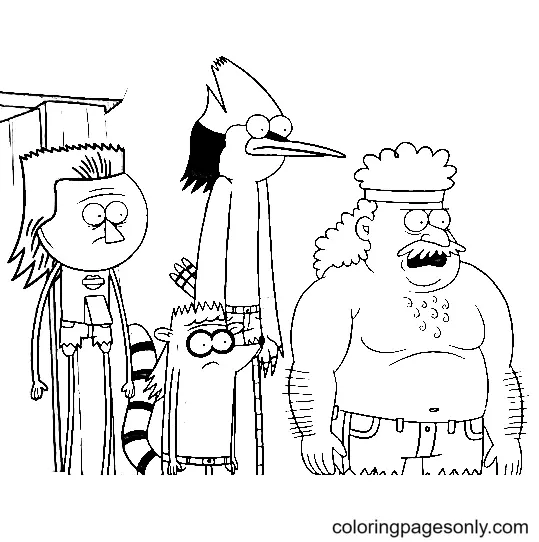 Regular Show Coloring Pages 53