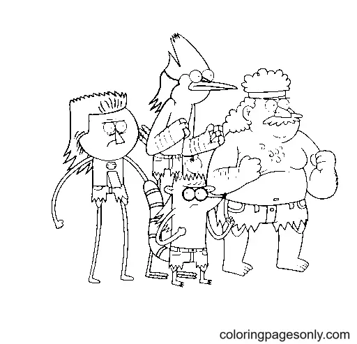 Regular Show Coloring Pages 55