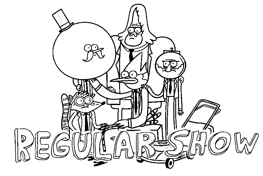 Regular Show Coloring Pages 6
