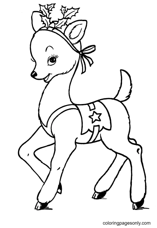Rentier Ausmalbilder 31