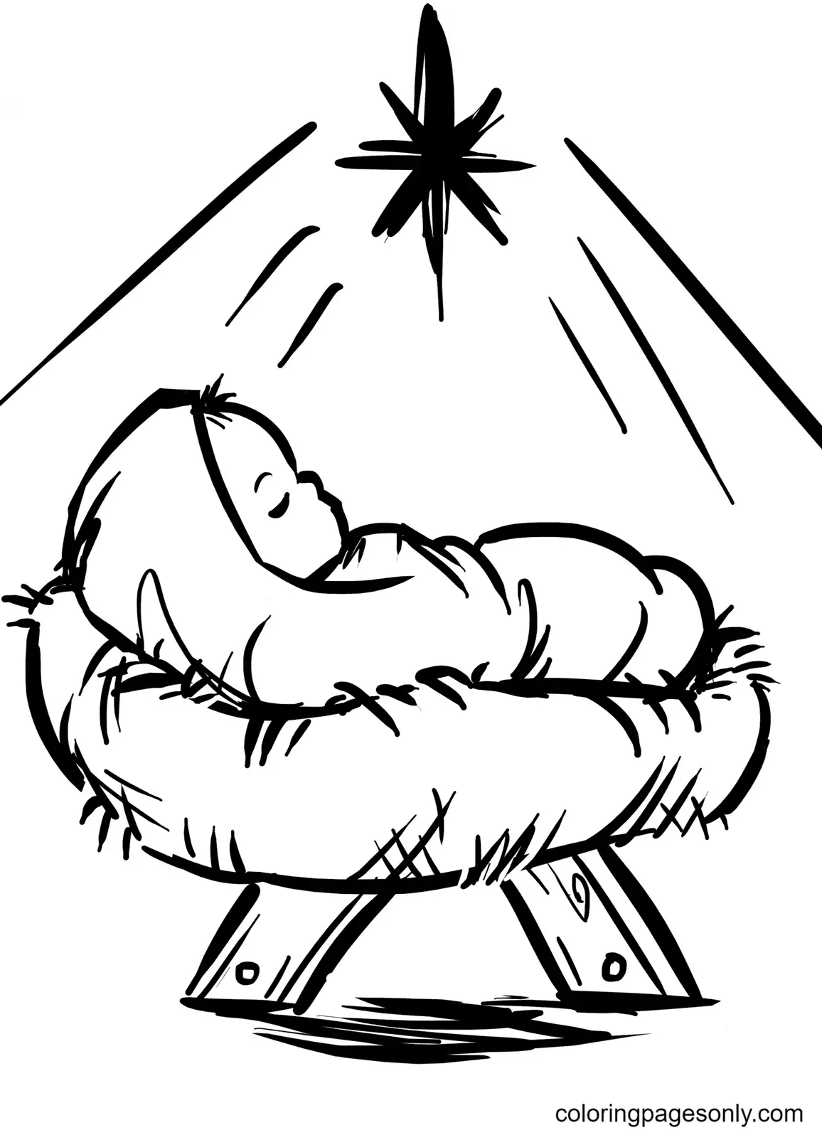 Religiöse Weihnachts-Ausmalbilder 17