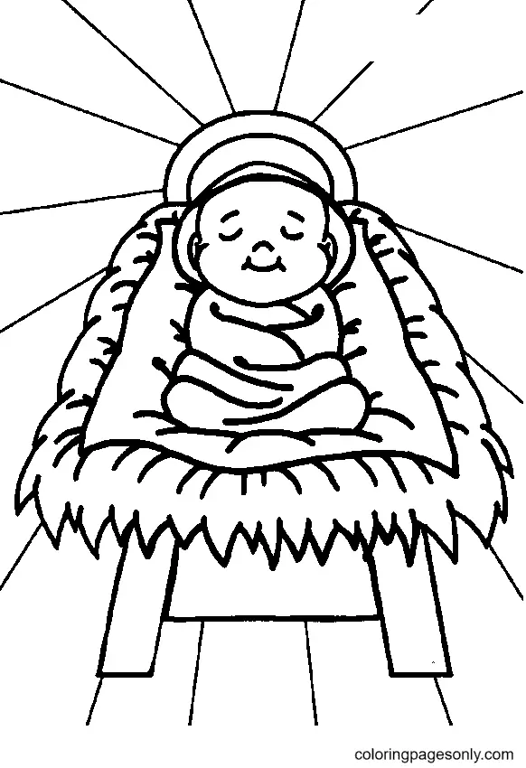 Religiöse Weihnachts-Ausmalbilder 27