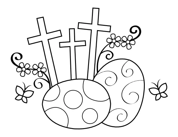 Religiöse Ostern Ausmalbilder 19