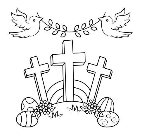 Religiöse Ostern Ausmalbilder 9