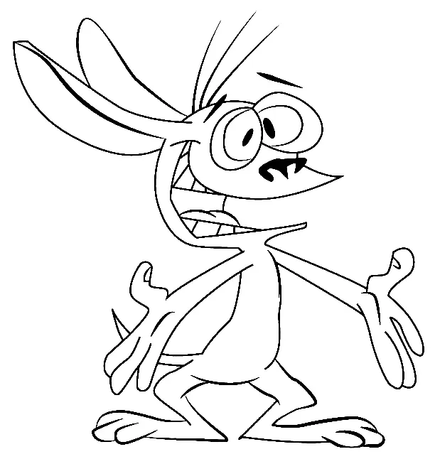 Ren and Stimpy Coloring Pages 16