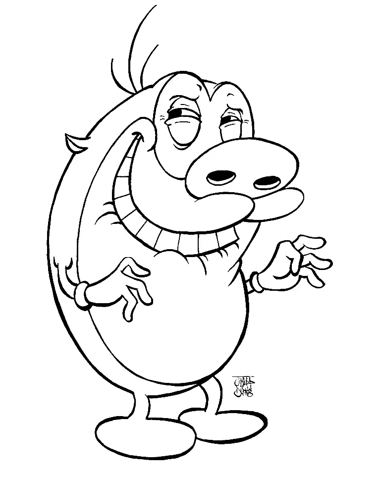 Ren and Stimpy Coloring Pages 22